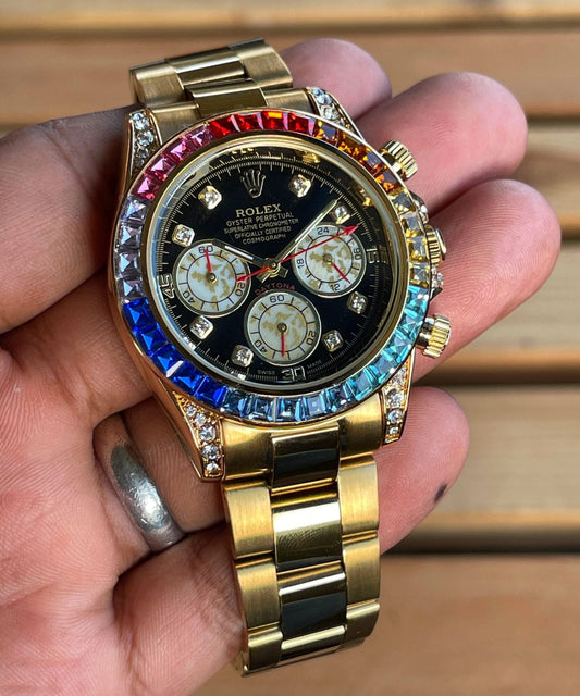 Rx Daytona Rainbow Gold Collection For Men