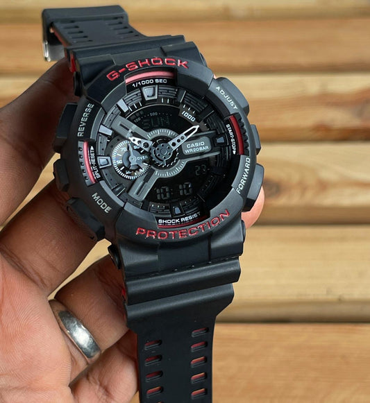 GS Ga 110 1b Black Red Edition For Men