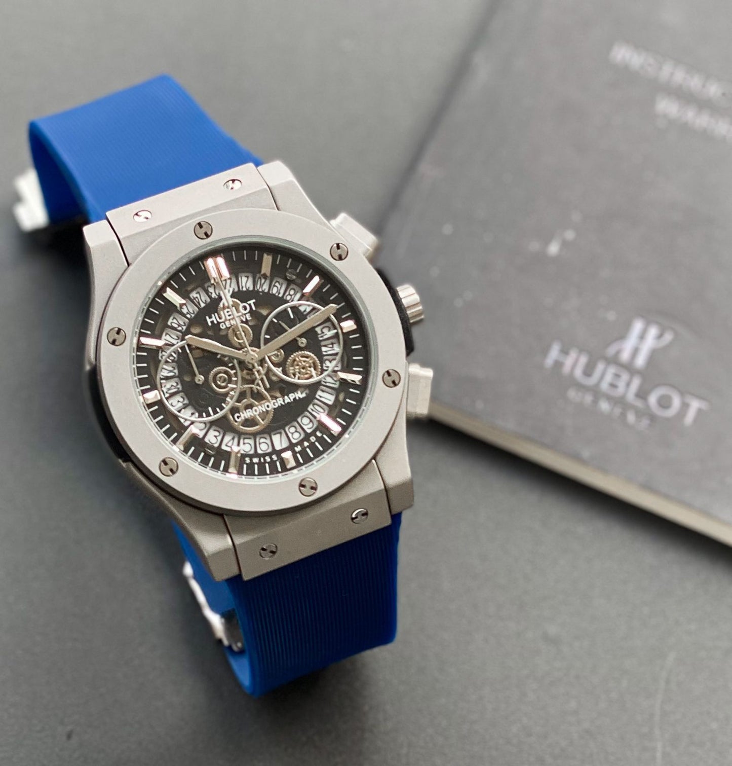 HB  Blue Fibre Strap Collection For Men