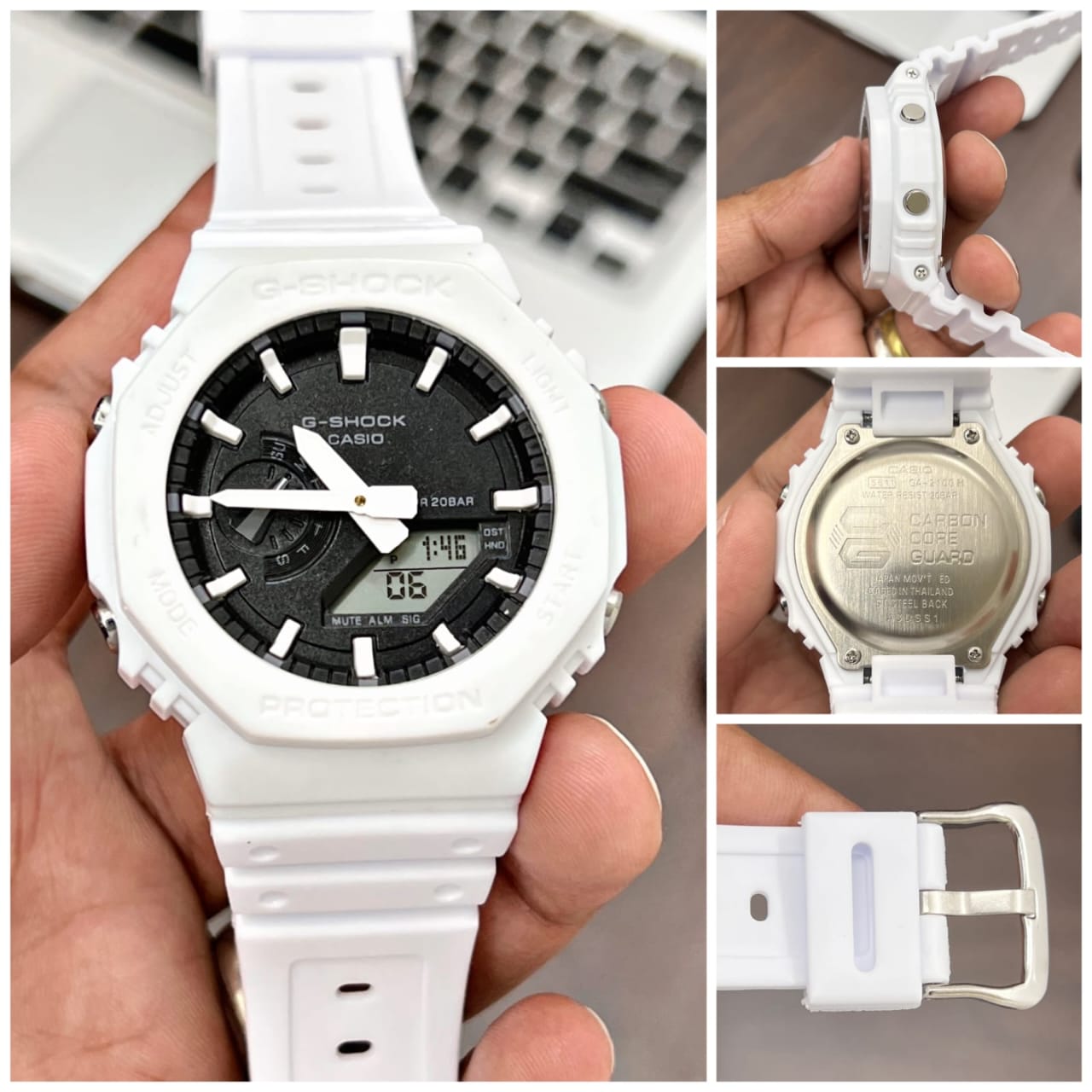 GS Ga 2100 White Collection For Men