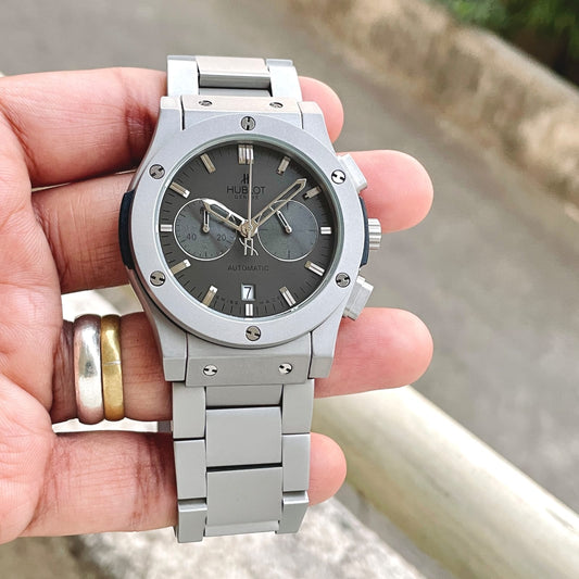 HB  New All Grey Stainless Steel Model For Men