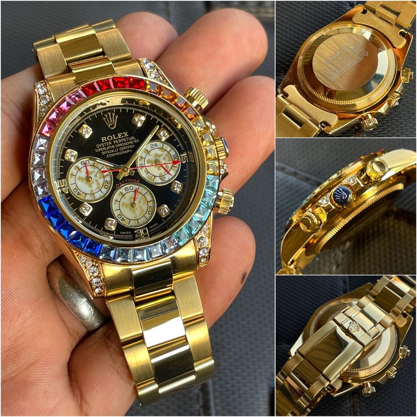 Rx Daytona Rainbow Gold Collection For Men